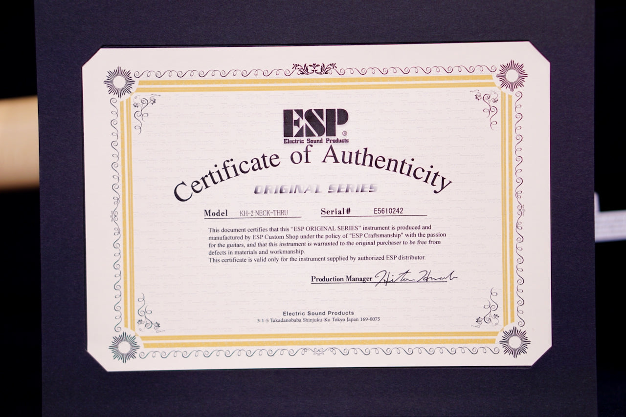 ESP KH-2 kirk hammett Glitter Storm Blue Limited Ed E5610242