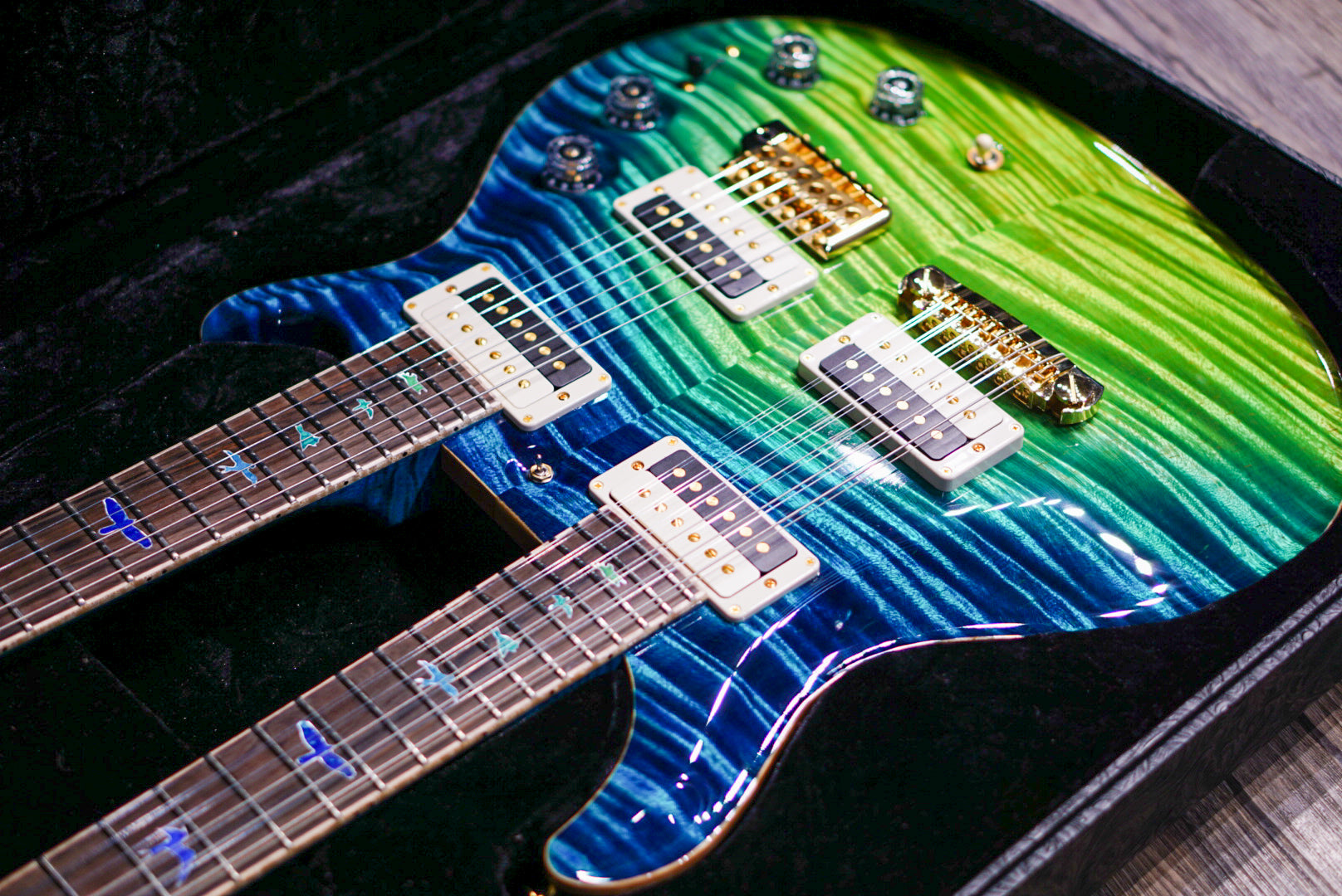 PRS Private Stock Doubleneck Laguna Dragon's Breath 0383821 PS# 10550