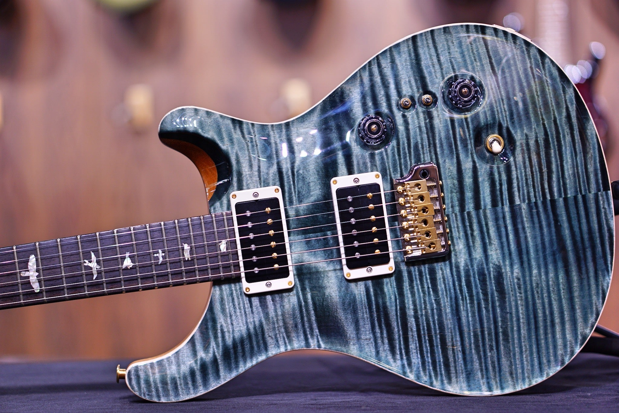 PRS 35th Anniversary Custom 24 - trampas green 10top Thin Neck 0326802 - HIENDGUITAR PRS GUITAR