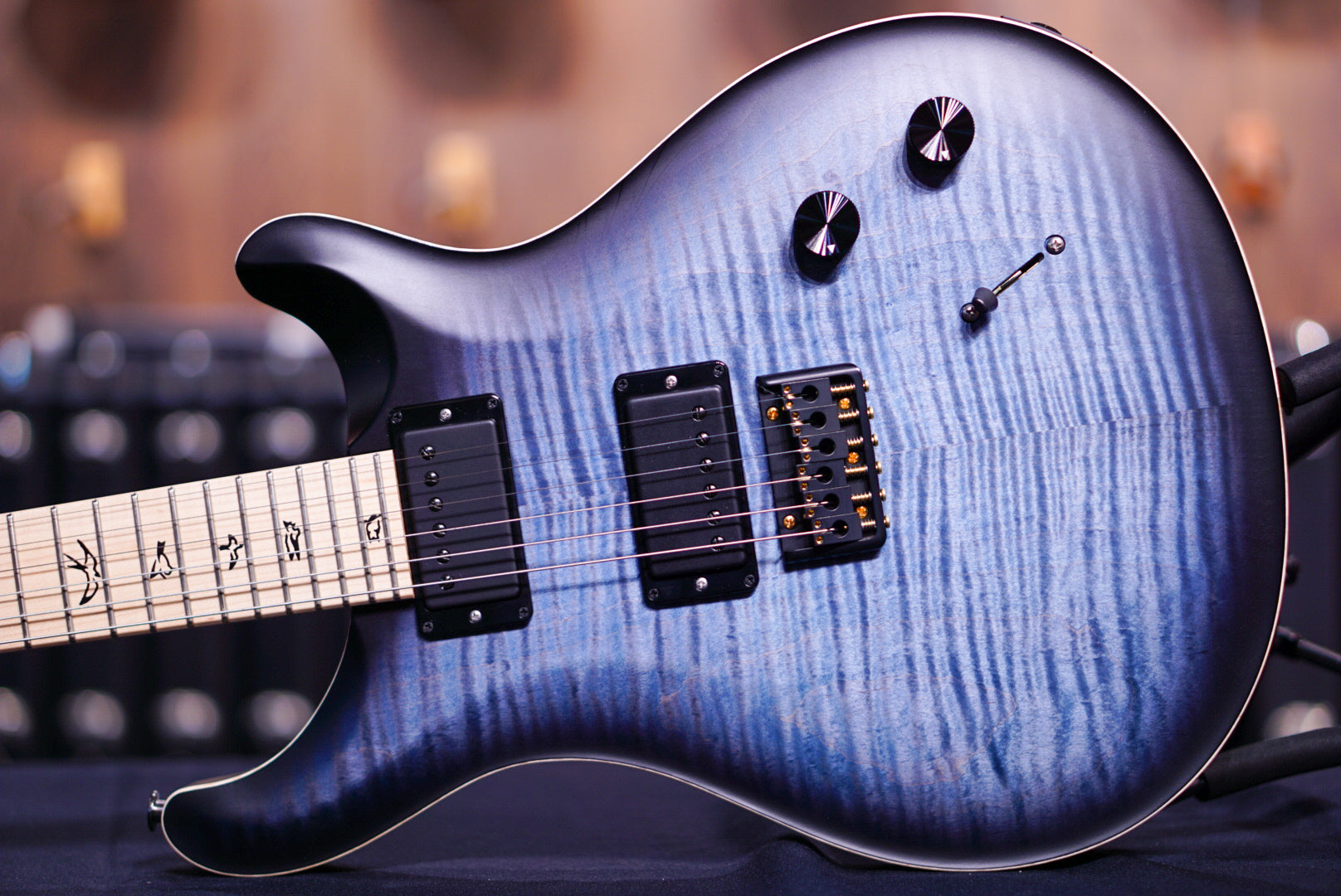PRS Dustie Waring CE 24 hardtail Faded Blue Smokeburst limited edition 0357771 - HIENDGUITAR PRS GUITAR