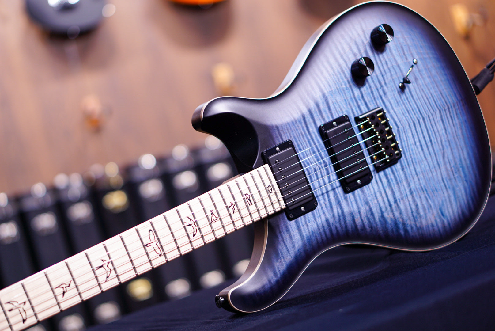 PRS Dustie Waring CE 24 hardtail Faded Blue Smokeburst limited edition 0357771 - HIENDGUITAR PRS GUITAR