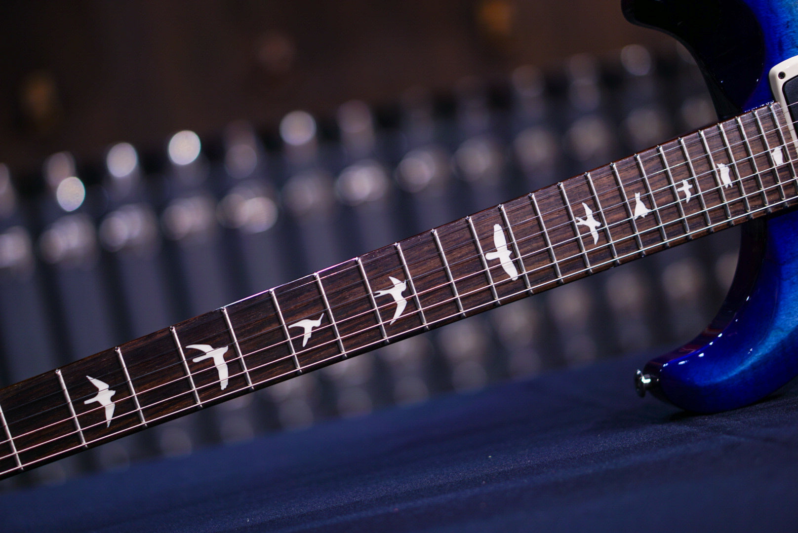 PRS S2 Custom 24-08 Faded Gray Black Blue Burst S2074128