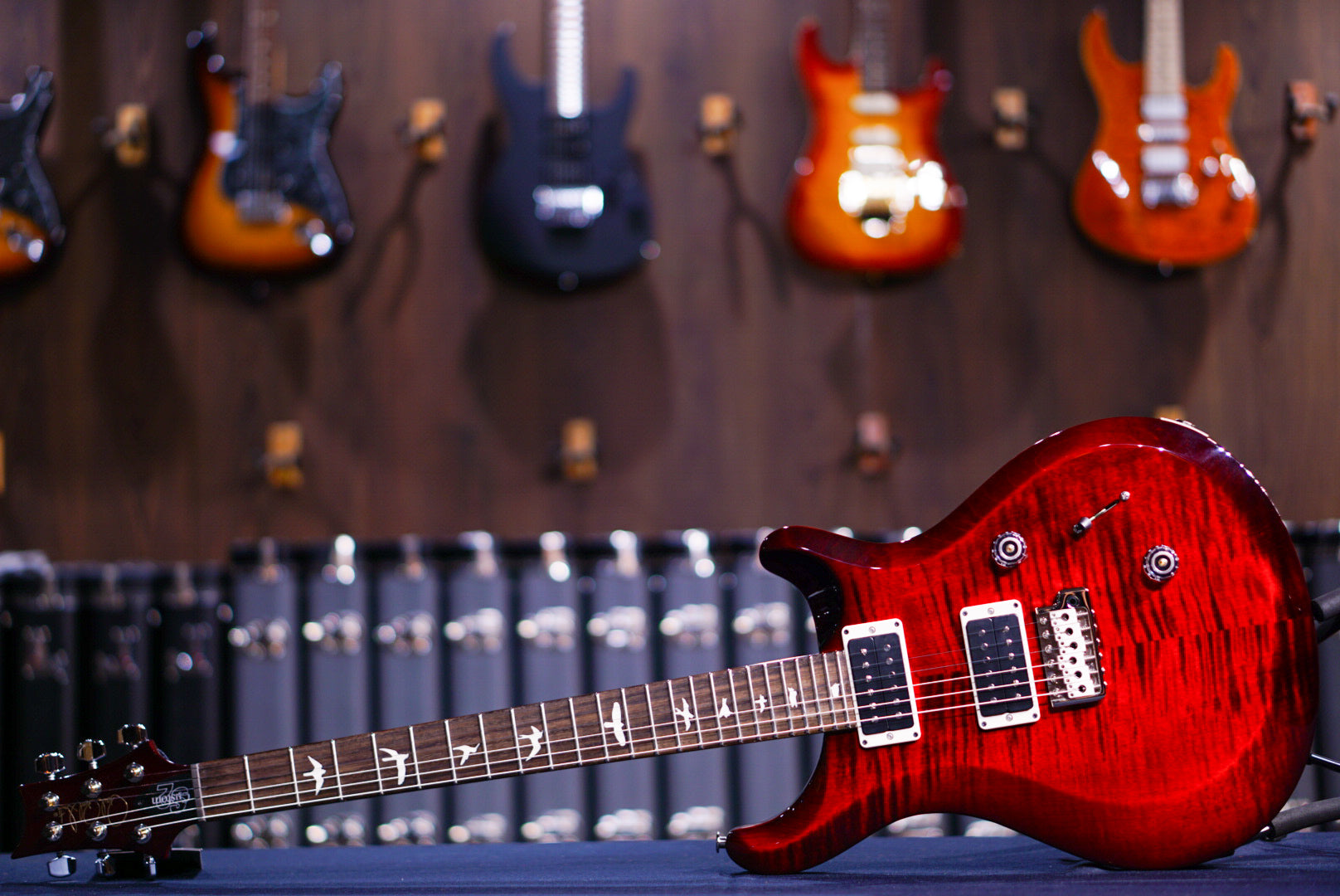 PRS S2 Custom 24 Fire Red Burst S2074079 2024