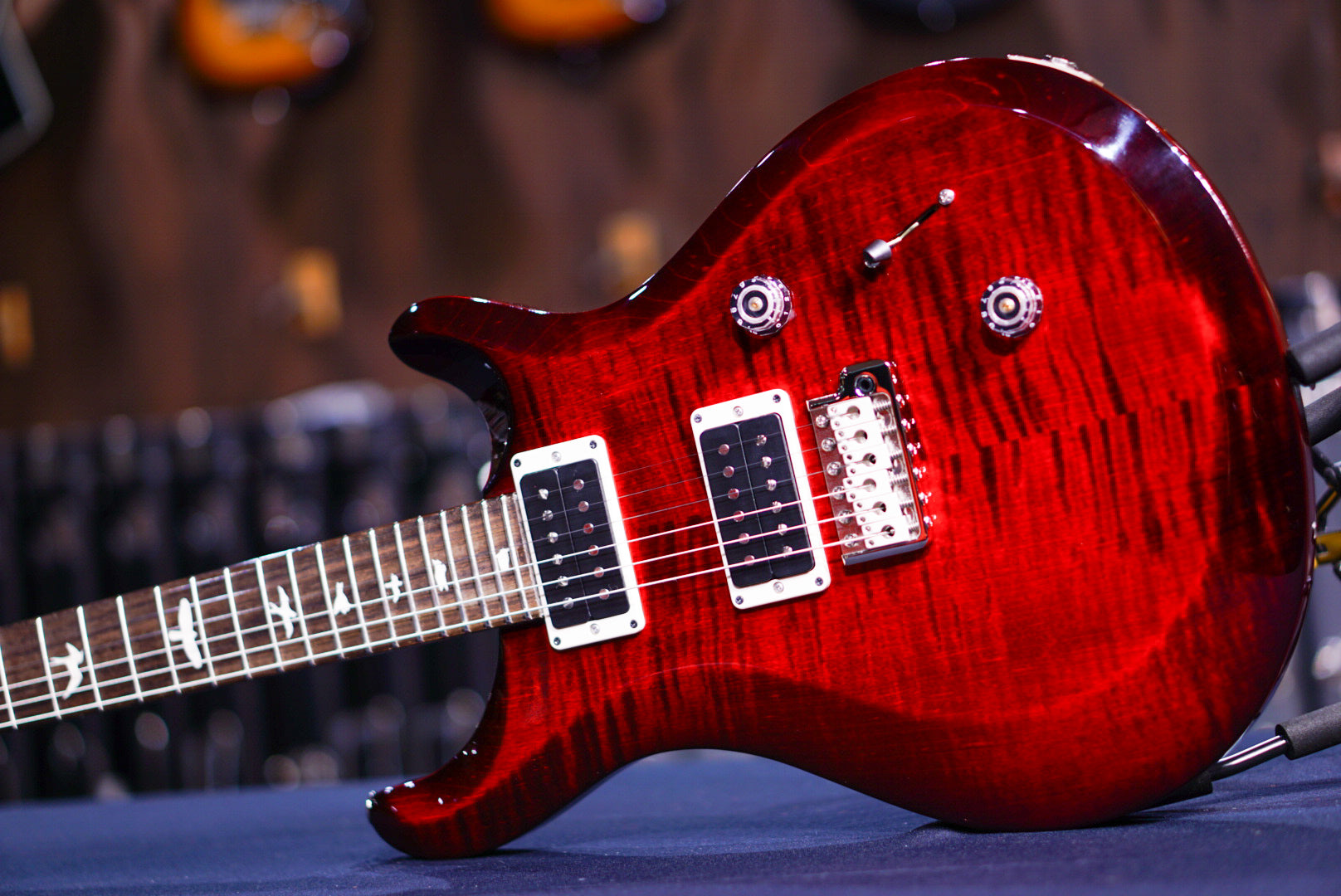 PRS S2 Custom 24 Fire Red Burst S2074079 2024