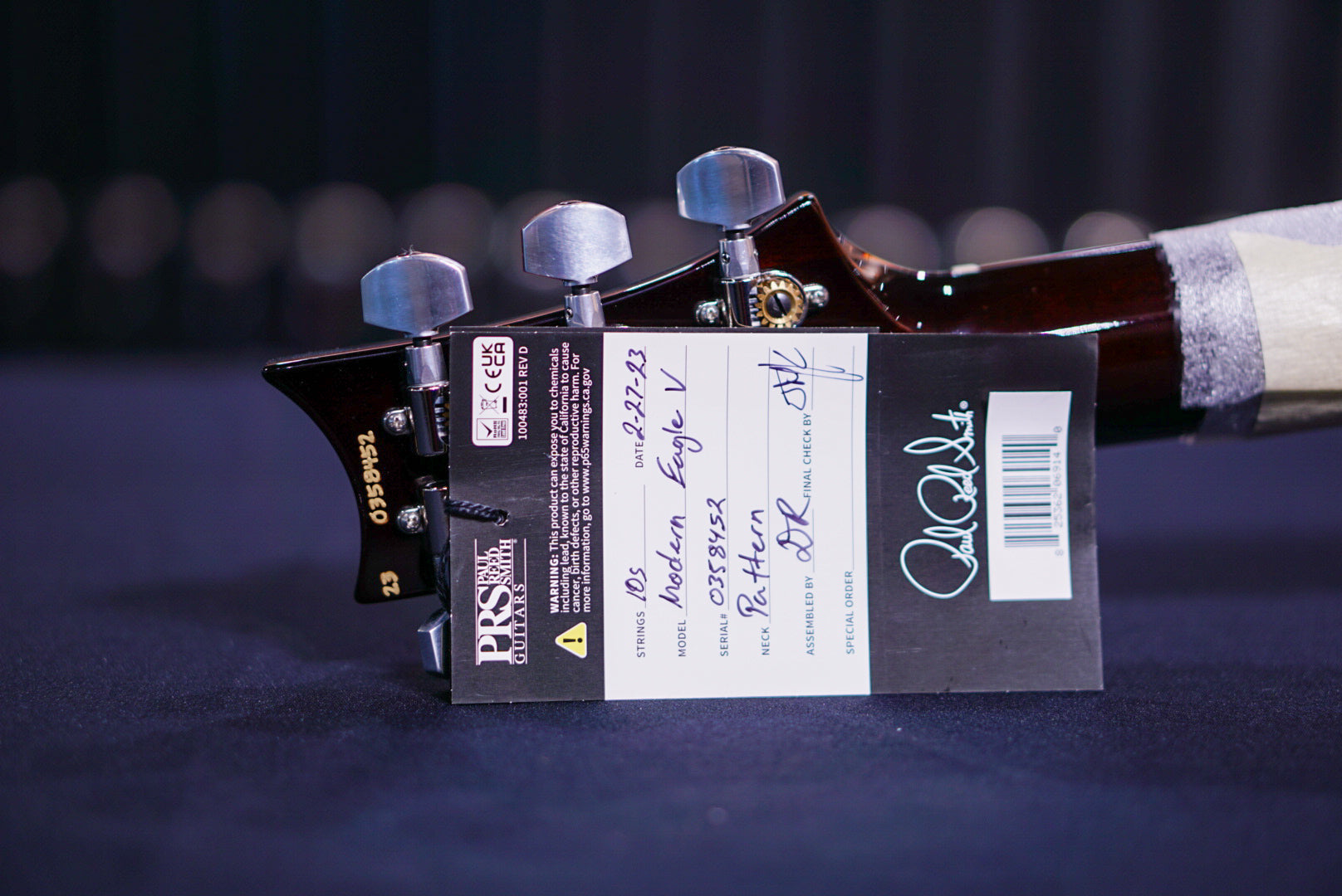 PRS Modern eagle V black gold burst 23 0358452 - HIENDGUITAR PRS GUITAR