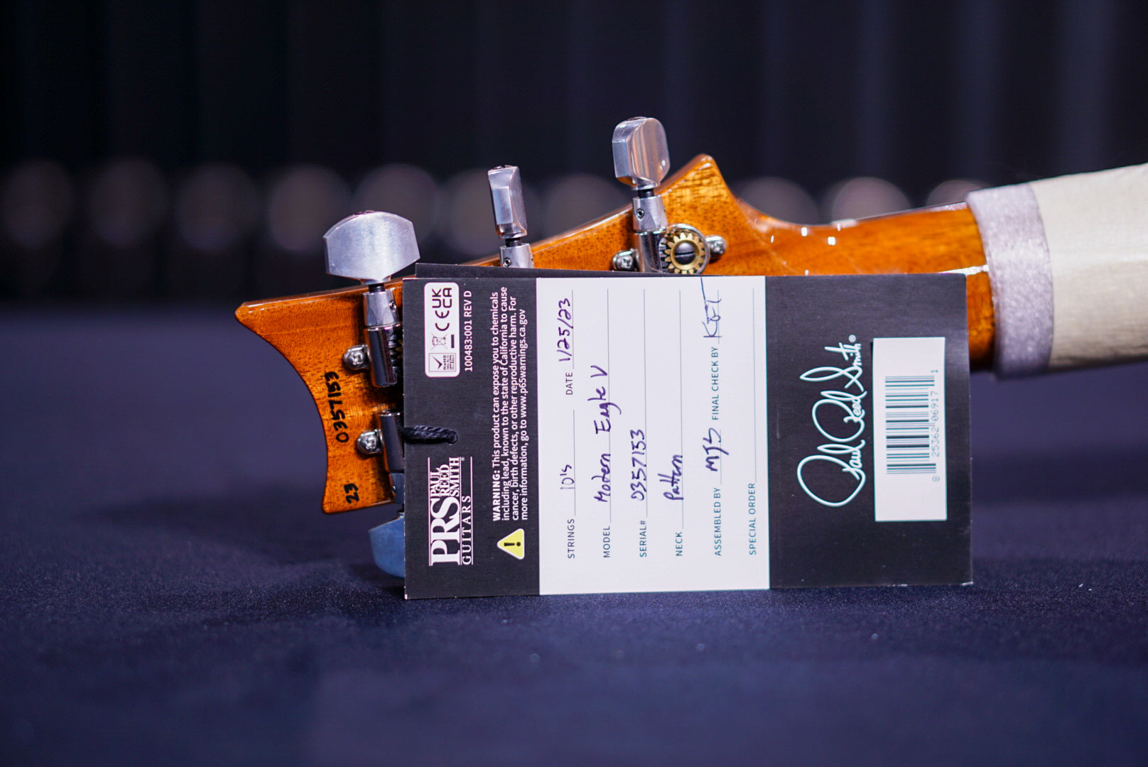 PRS Modern eagle V Charcoal 23 0357153 - HIENDGUITAR PRS GUITAR