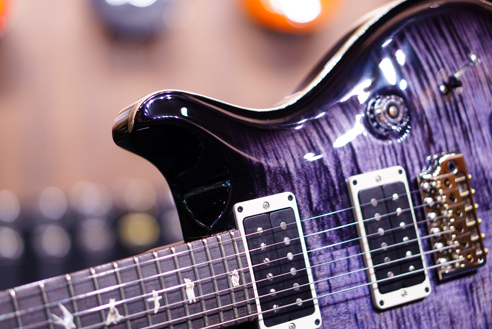 PRS Custom 24 purple mist thin neck 23 0352780 - HIENDGUITAR PRS GUITAR