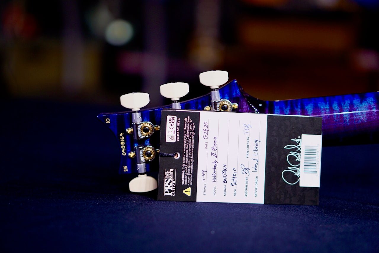 PRS Hollowbody II Piezo Wood Library Violet Blue Burst 0408164