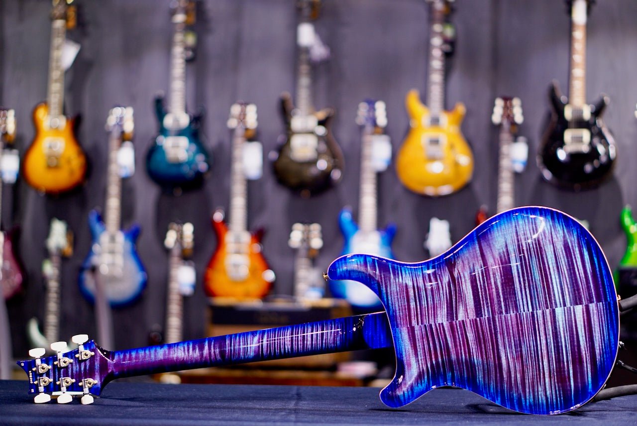PRS Hollowbody II Piezo Wood Library Violet Blue Burst 0408164