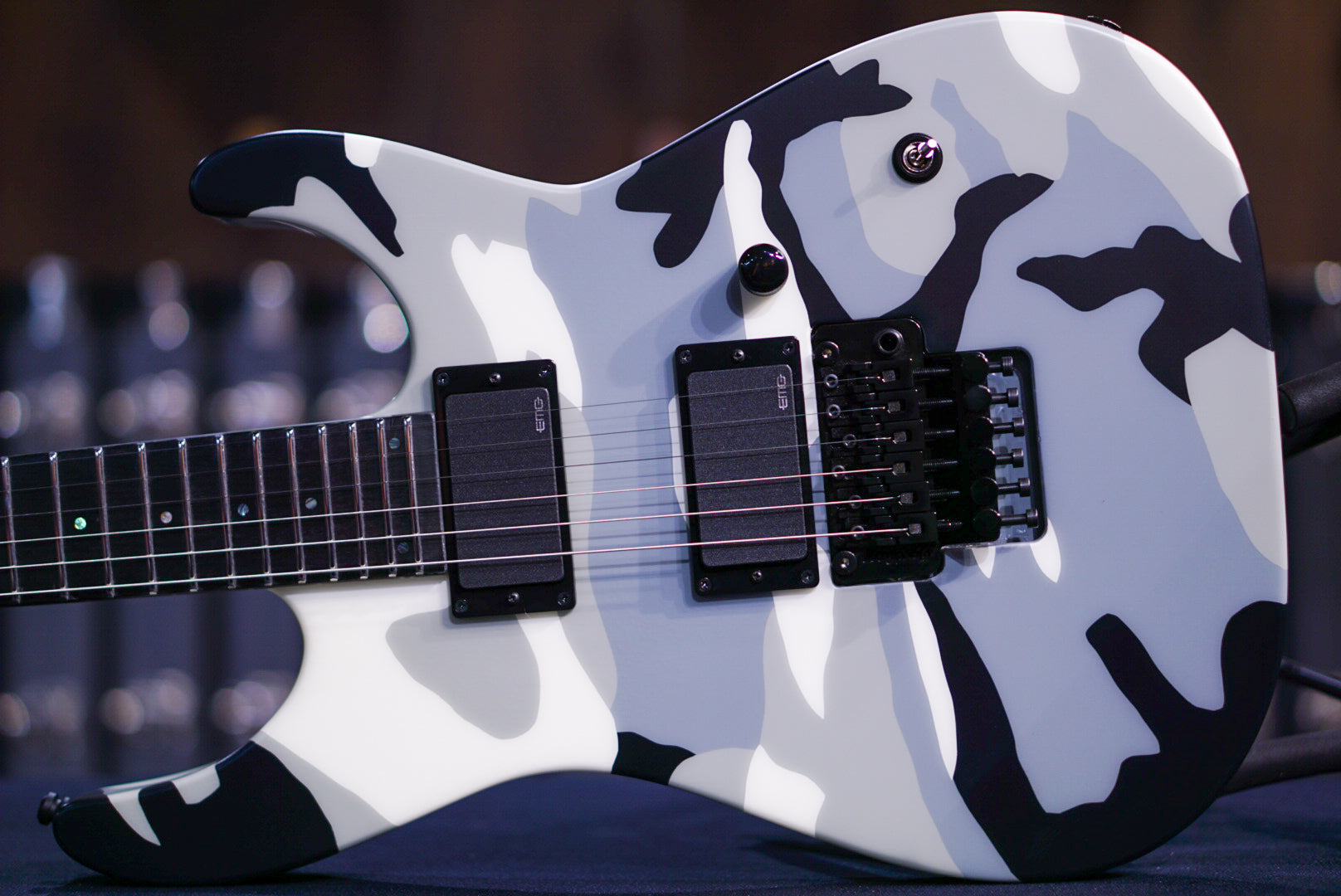ESP E-II M-II neck thru urban camo ES6843233
