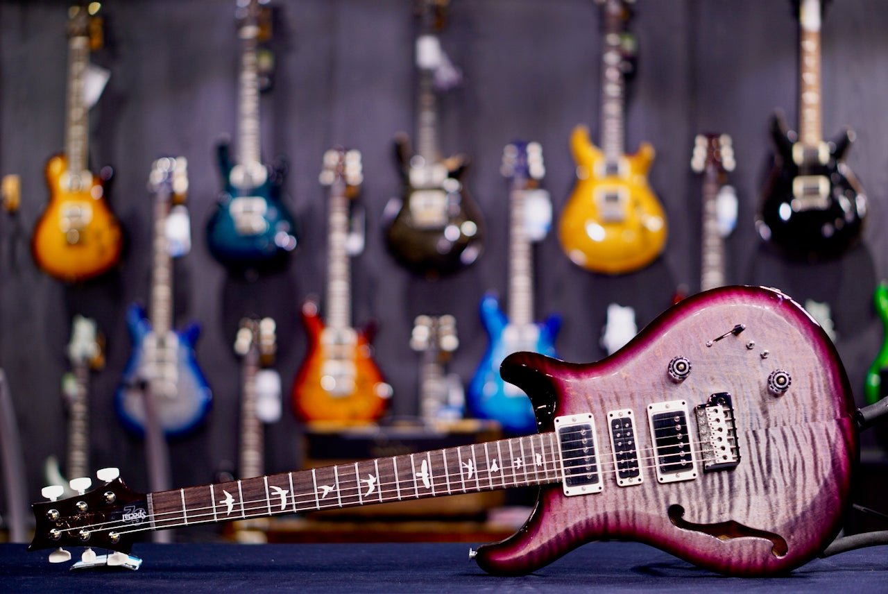 PRS S2 Special Semi-Hollow Faded Gray Black Purple Burst S2081435