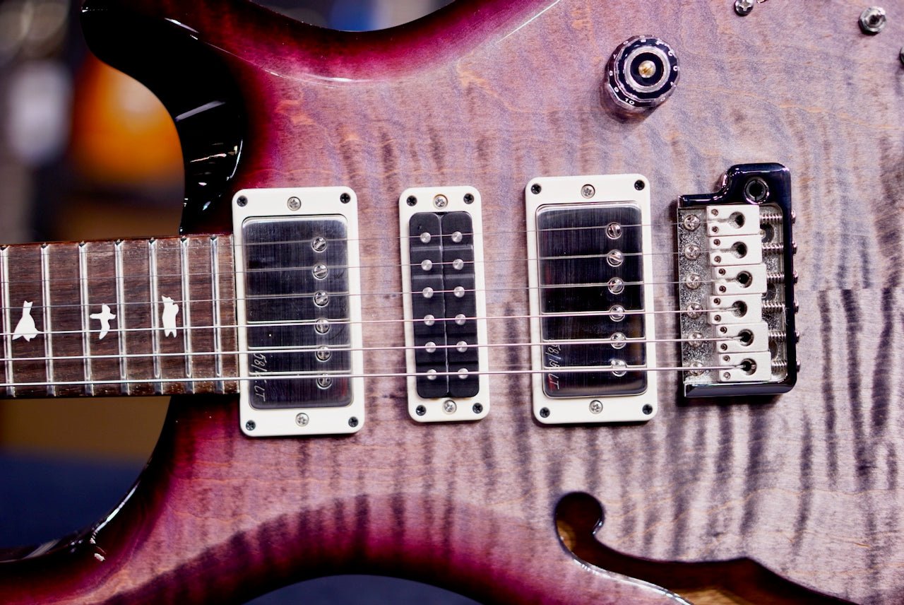 PRS S2 Special Semi-Hollow Faded Gray Black Purple Burst S2081435