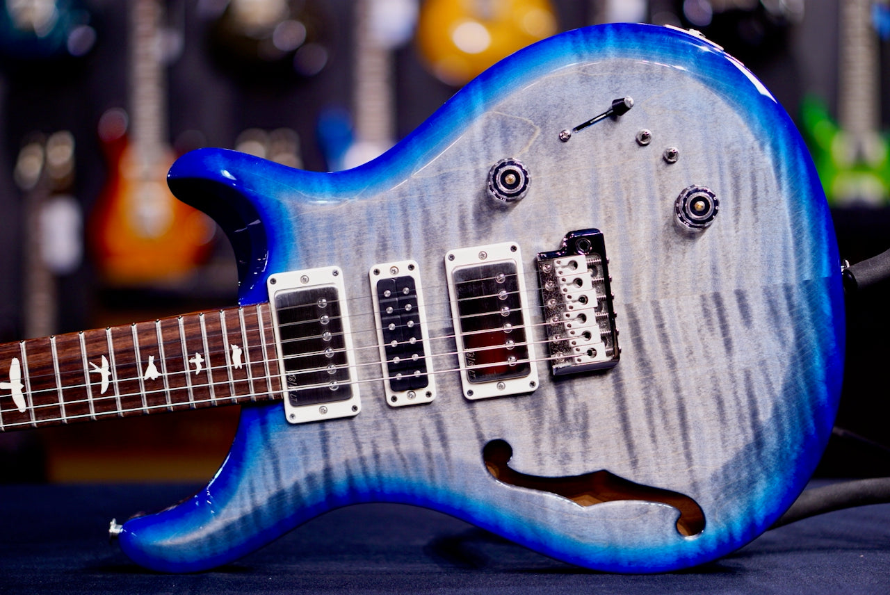 PRS S2 Special Semi-Hollow Faded Gray Black Blue Burst S2082076