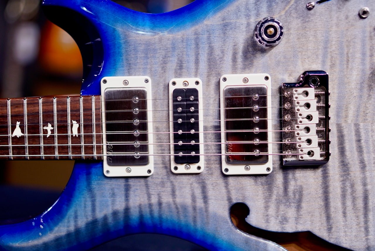 PRS S2 Special Semi-Hollow Faded Gray Black Blue Burst S2082076