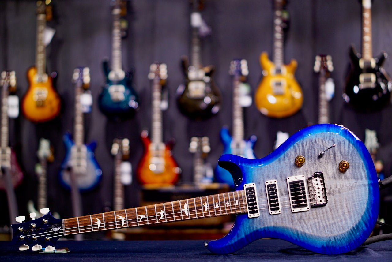 PRS S2 Studio Faded Gray Black Blue Burst S2081260