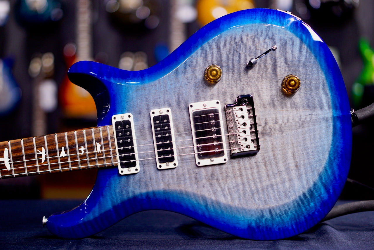 PRS S2 Studio Faded Gray Black Blue Burst S2081260