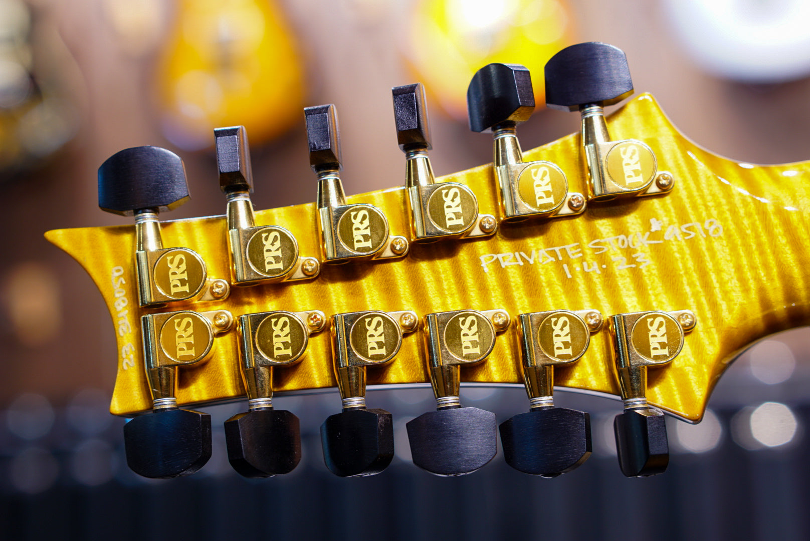 PRS Private stock doubleneck reverse beach cross fade - HIENDGUITAR PRS GUITAR