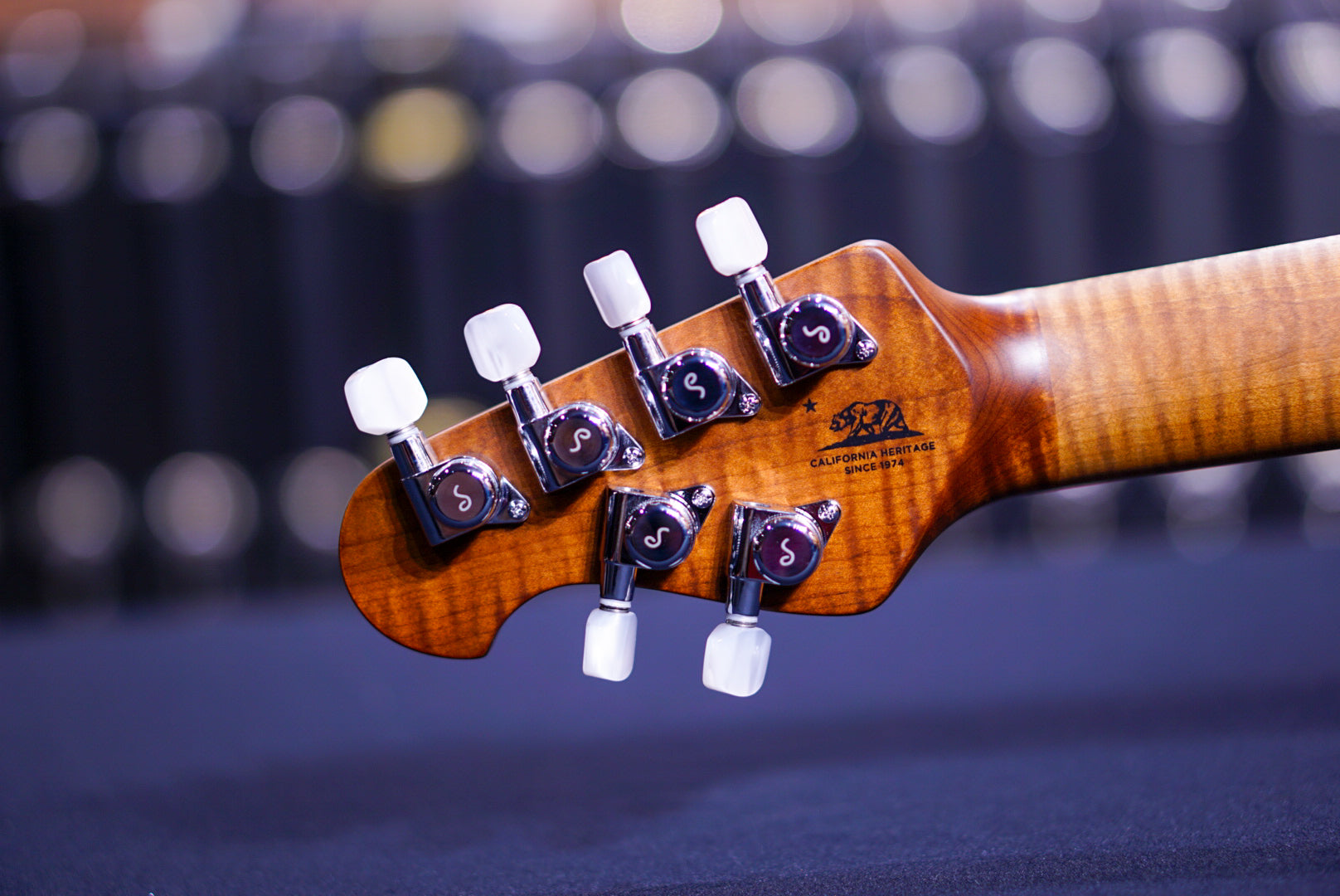 Ernieball Musicman JP15 tiger eye flame top H04966 - HIENDGUITAR Musicman GUITAR