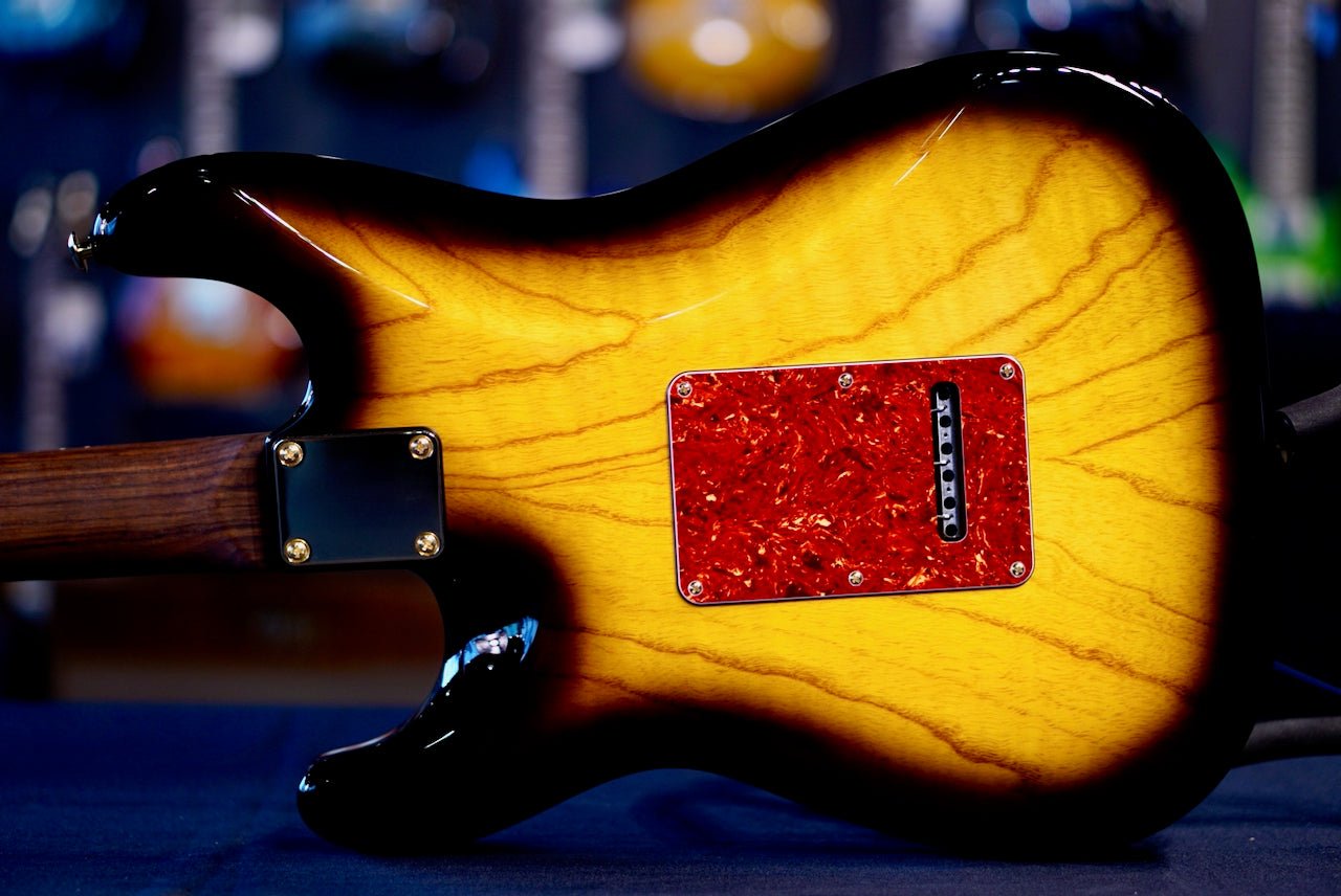 Suhr Classic S Custom 2 Tone Tobacco Sunburst Rosewood Neck & Gold Package 85893