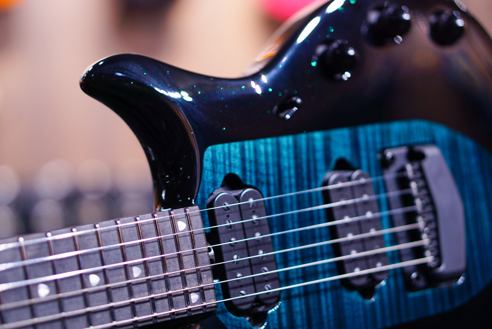 Ernieball Musicman Majesty 6 emerald sky M017047 - HIENDGUITAR Musicman GUITAR