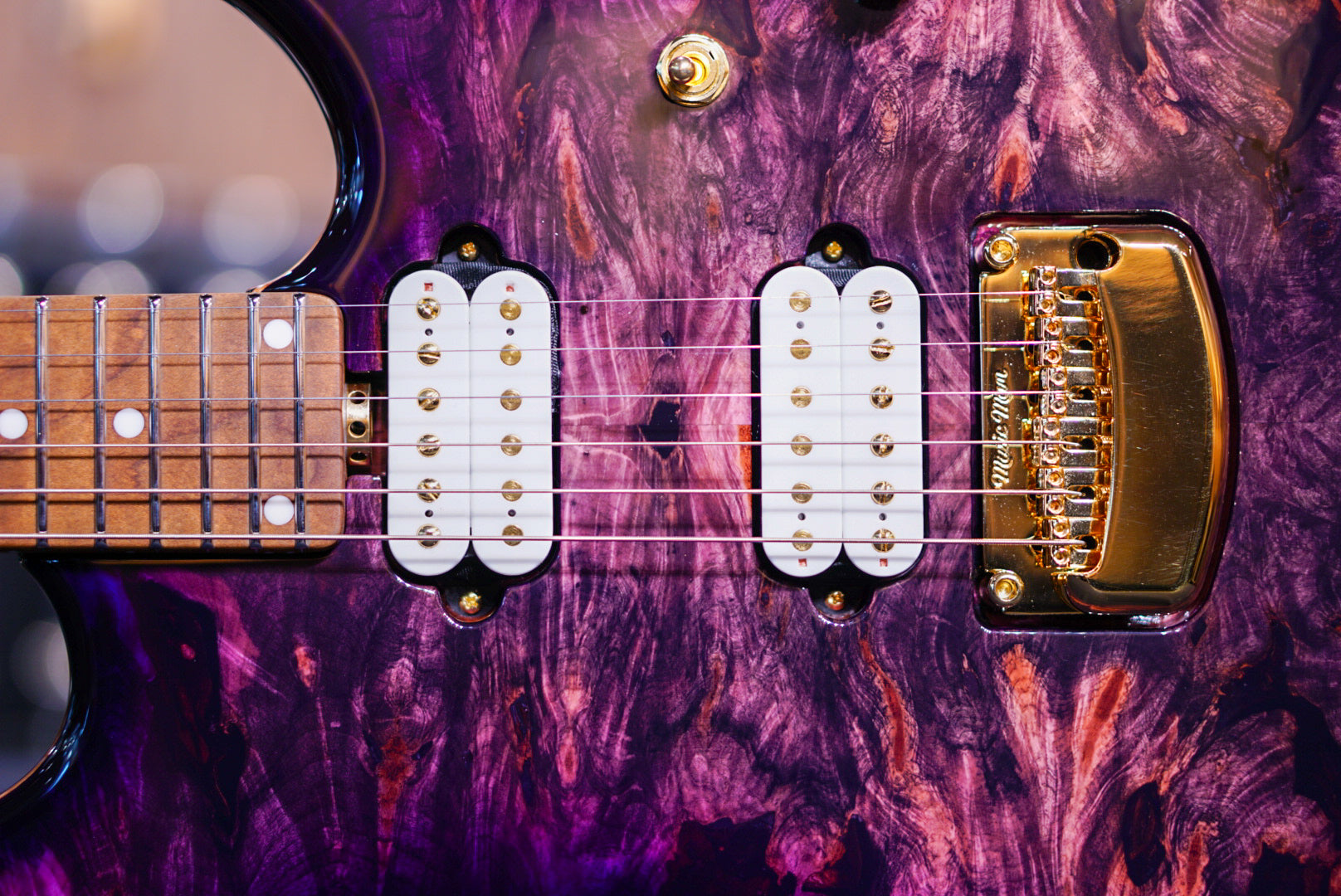 Ernieball musicman Jason Richardson 6-string Cutlass Majora Purple S09541 - HIENDGUITAR Musicman GUITAR