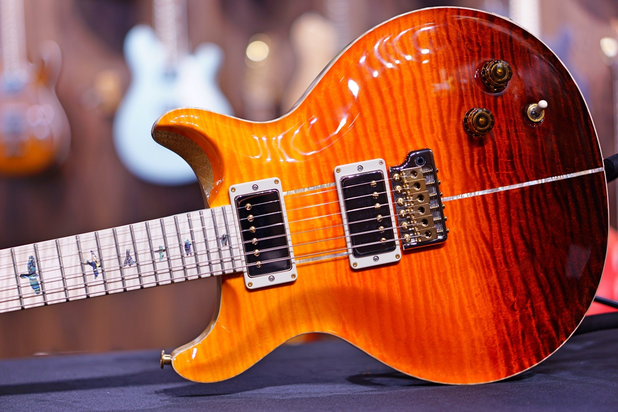 PRS Santana Retro wood library orange fade korina 0330897 - HIENDGUITAR PRS GUITAR