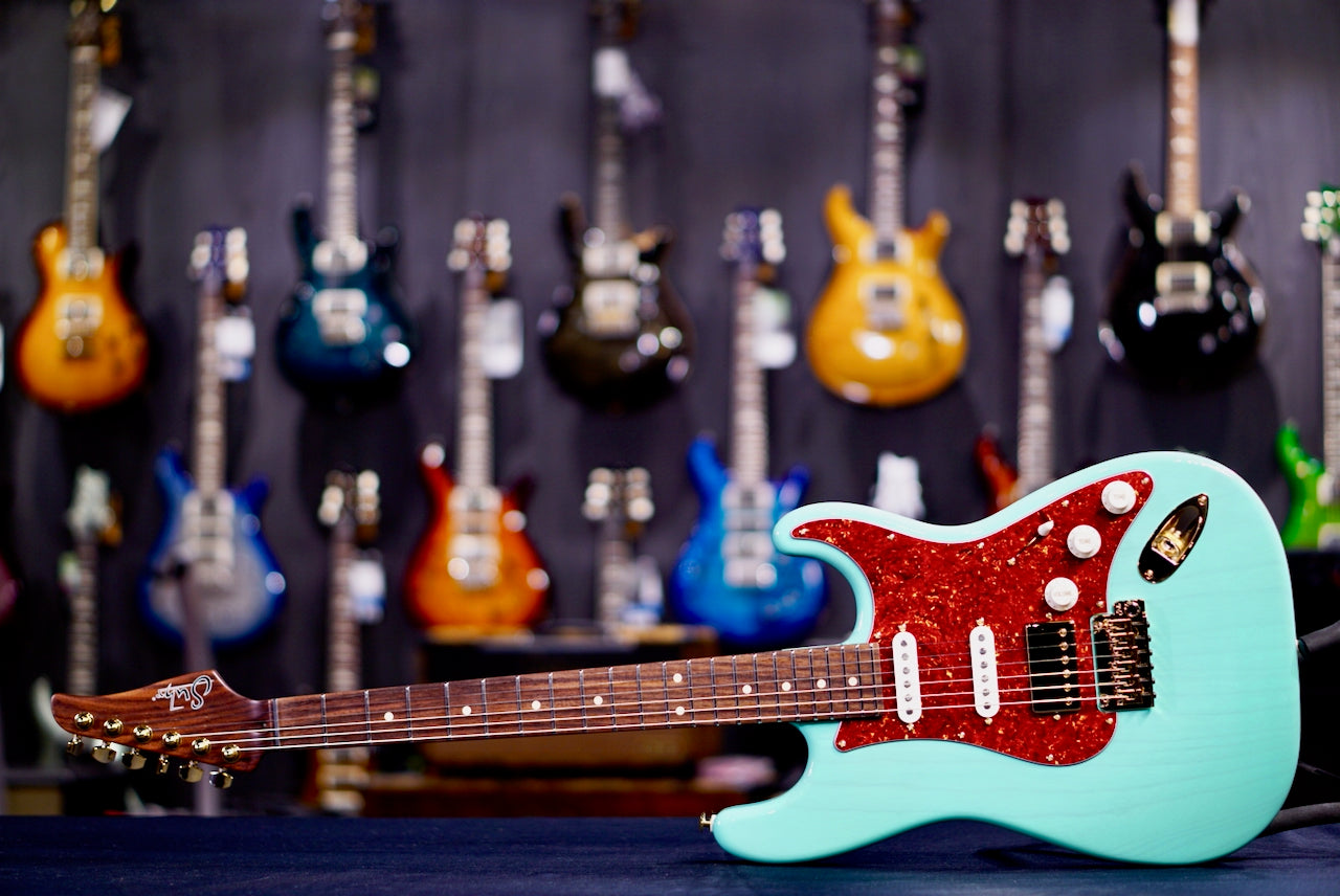 Suhr Classic S Custom Trans seafoam Green Rosewood Neck & Gold Package 85891