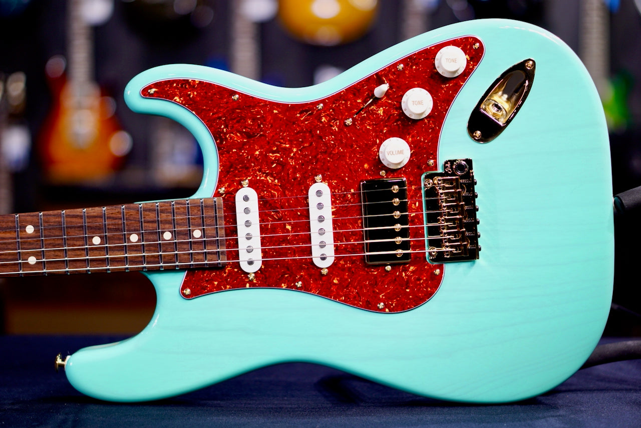 Suhr Classic S Custom Trans seafoam Green Rosewood Neck & Gold Package 85891