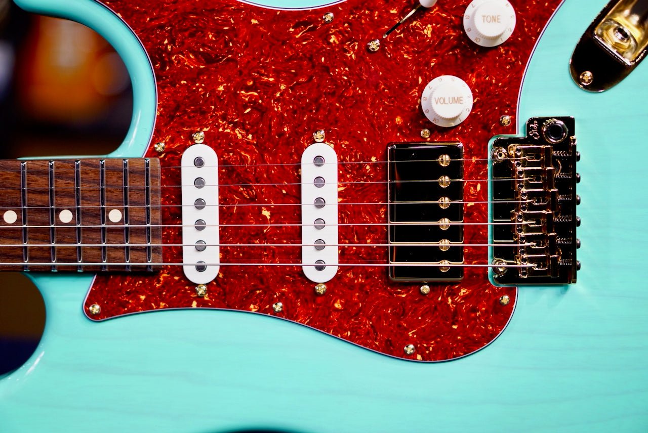 Suhr Classic S Custom Trans seafoam Green Rosewood Neck & Gold Package 85891