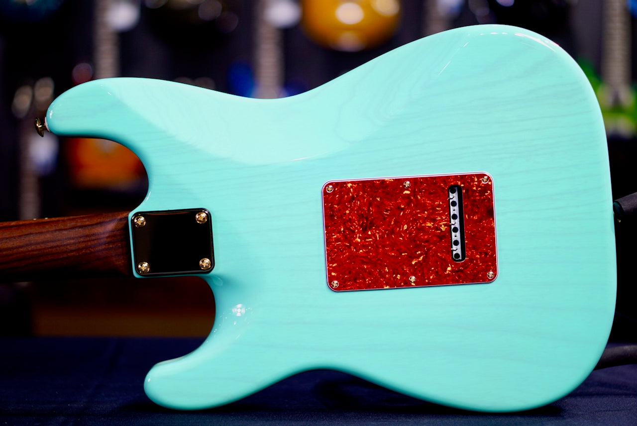 Suhr Classic S Custom Trans seafoam Green Rosewood Neck & Gold Package 85891