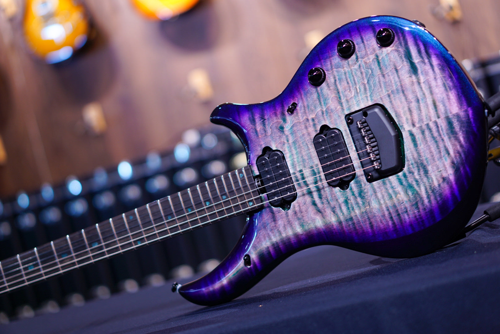 Ernie Ball Music Man John Petrucci Limited-edition Maple Top Majesty 6-string Crystal Amethyst M017074 - HIENDGUITAR Musicman GUITAR