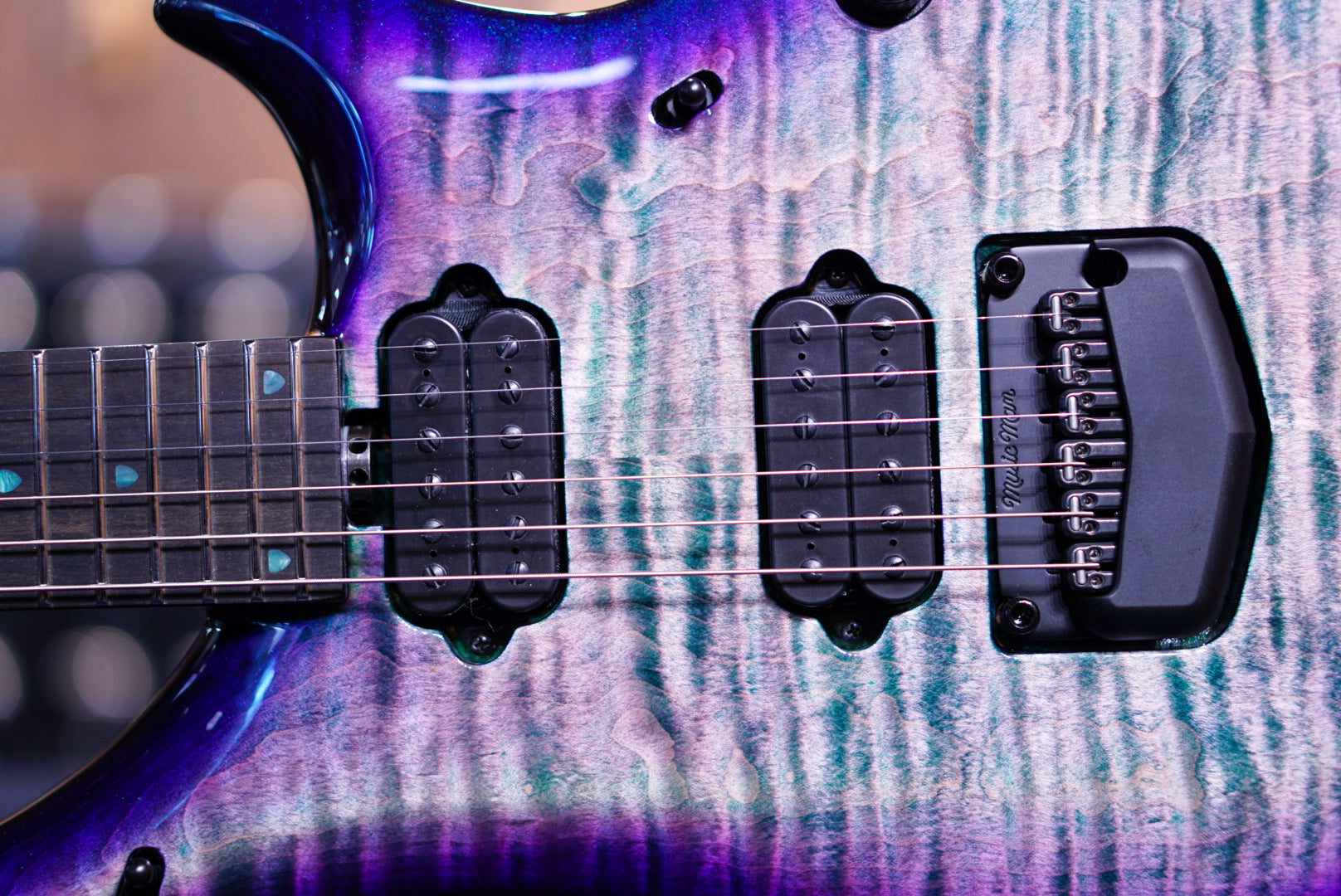 Ernie Ball Music Man John Petrucci Limited-edition Maple Top Majesty 6-string Crystal Amethyst M017074 - HIENDGUITAR Musicman GUITAR