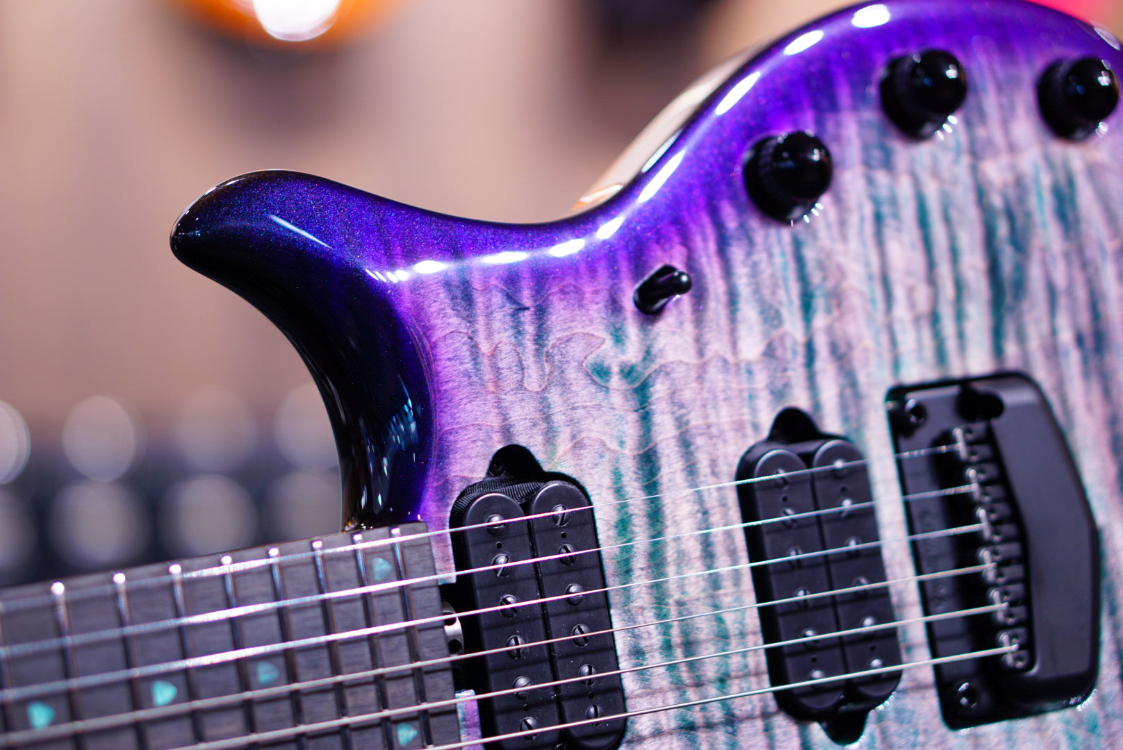 Ernie Ball Music Man John Petrucci Limited-edition Maple Top Majesty 6-string Crystal Amethyst M017074 - HIENDGUITAR Musicman GUITAR