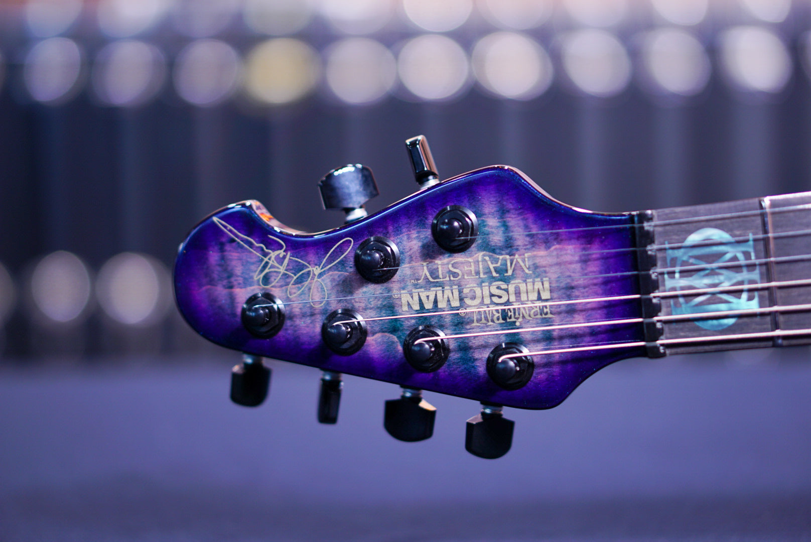 Ernie Ball Music Man John Petrucci Limited-edition Maple Top Majesty 6-string Crystal Amethyst M017074 - HIENDGUITAR Musicman GUITAR