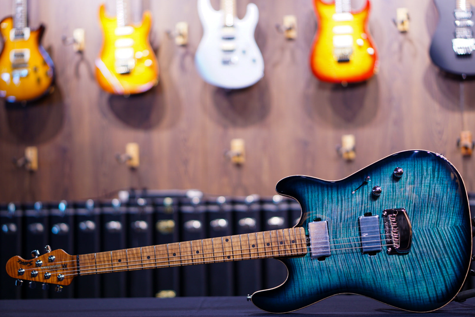 Ernie Ball Music Man sabre HT yucatan blue H04252 - HIENDGUITAR Musicman GUITAR