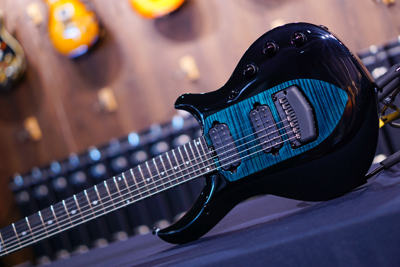 Ernieball Musicman Majesty 7 emerald sky M017095 - HIENDGUITAR Musicman GUITAR