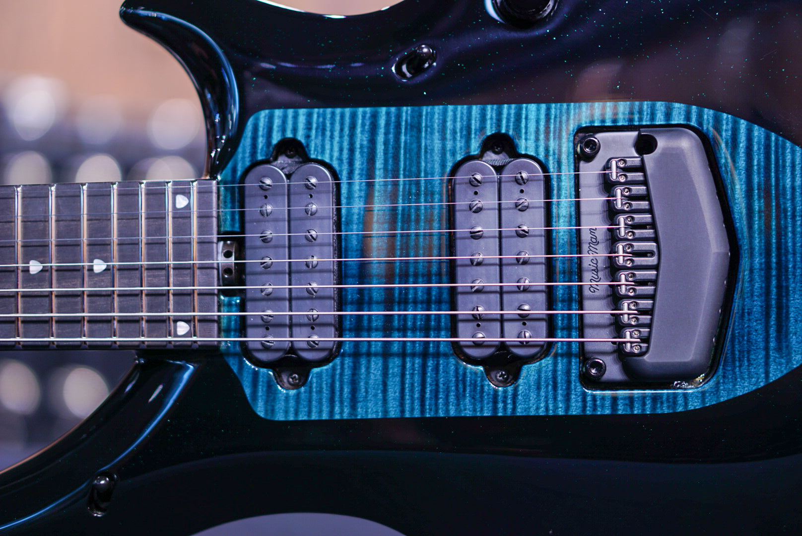 Ernieball Musicman Majesty 7 emerald sky M017095 - HIENDGUITAR Musicman GUITAR