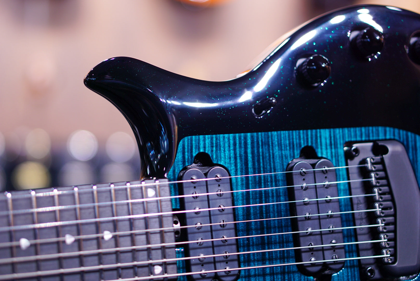 Ernieball Musicman Majesty 7 emerald sky M017095 - HIENDGUITAR Musicman GUITAR