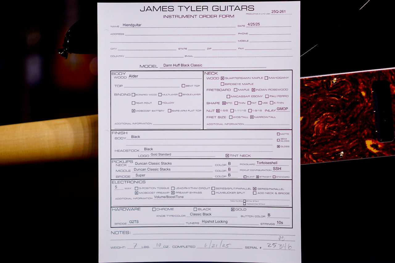 James Tyler Dann Huff Black Classic – 25346