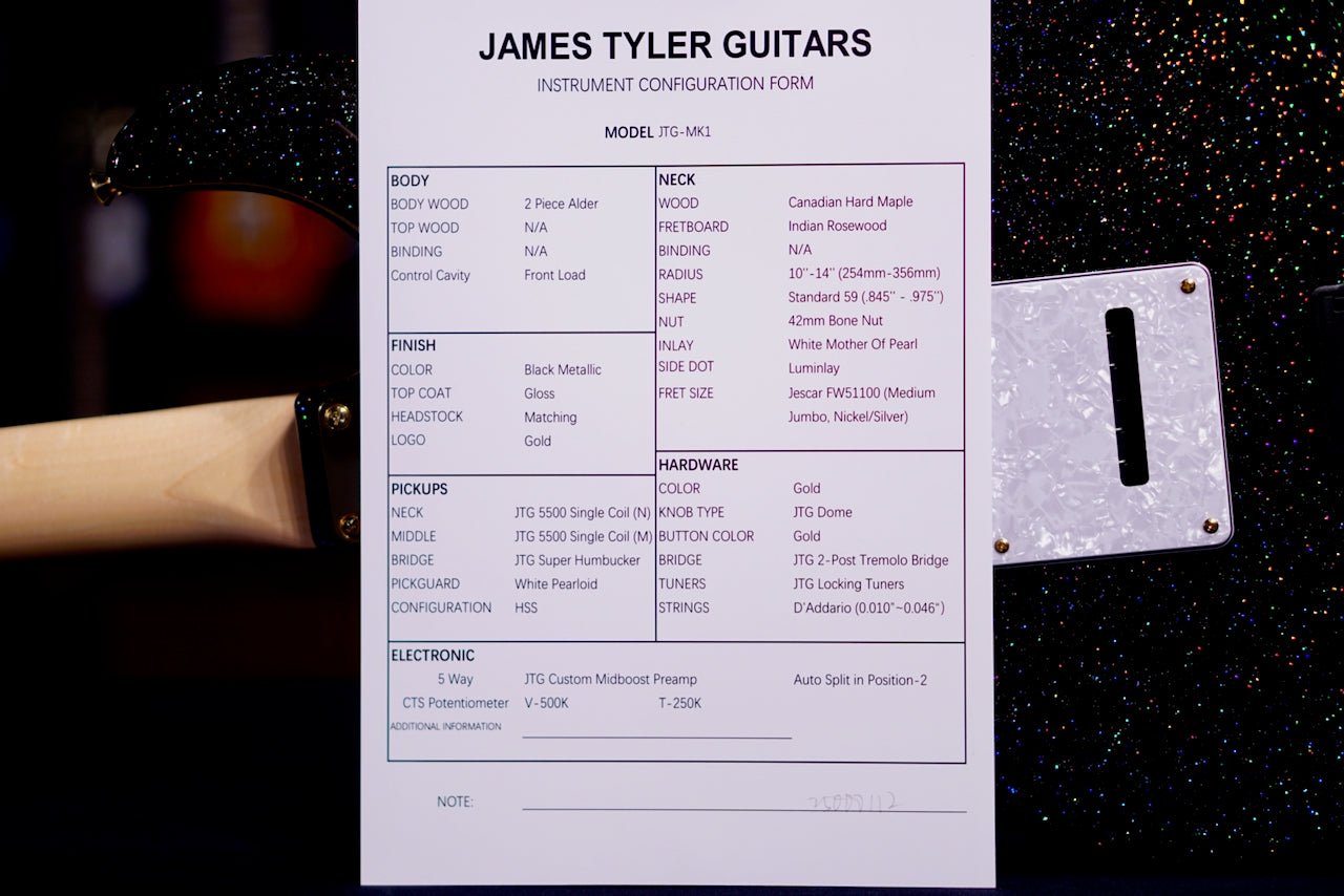 James Tyler JTG black metallic