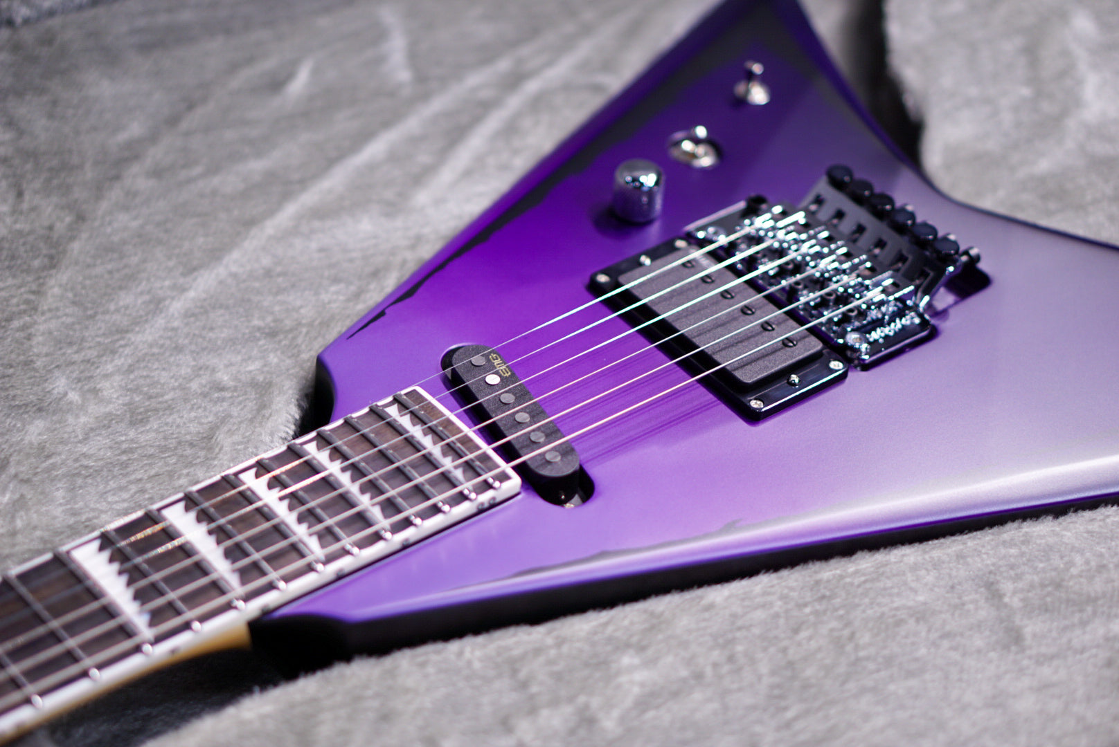 ESP E-II Alexi RIPPED- PURPLE FADE SATIN ES7781233