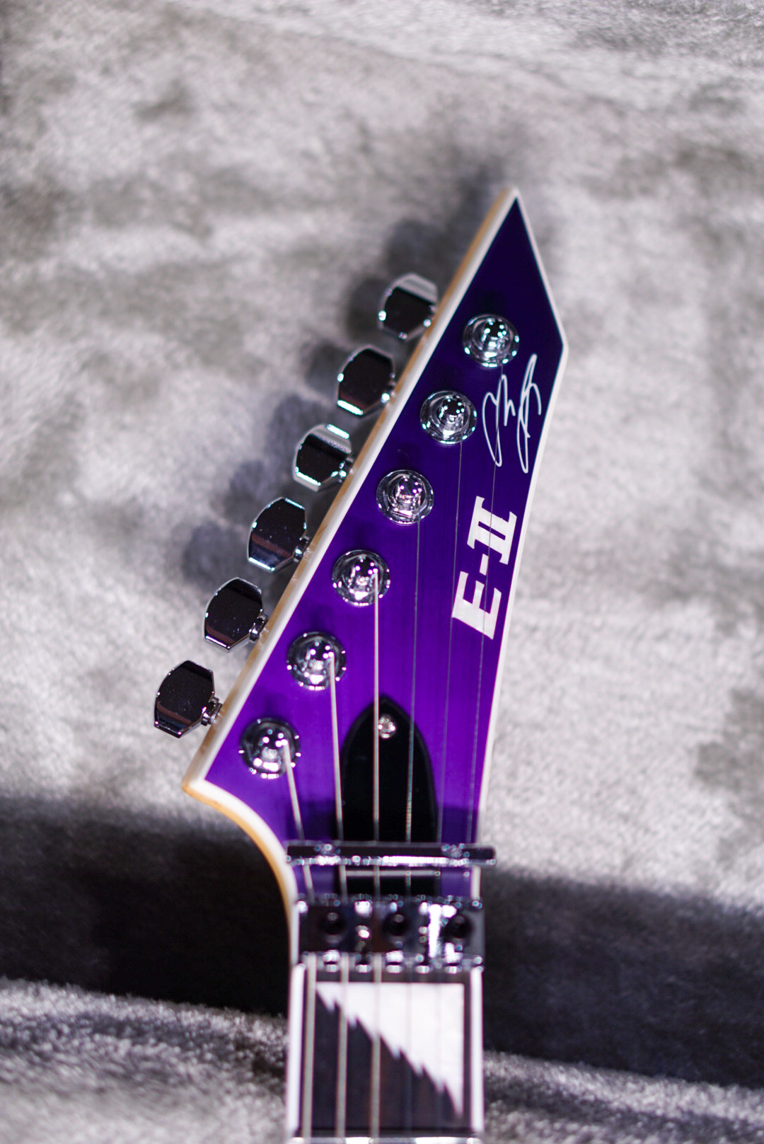 ESP E-II Alexi RIPPED- PURPLE FADE SATIN ES7781233