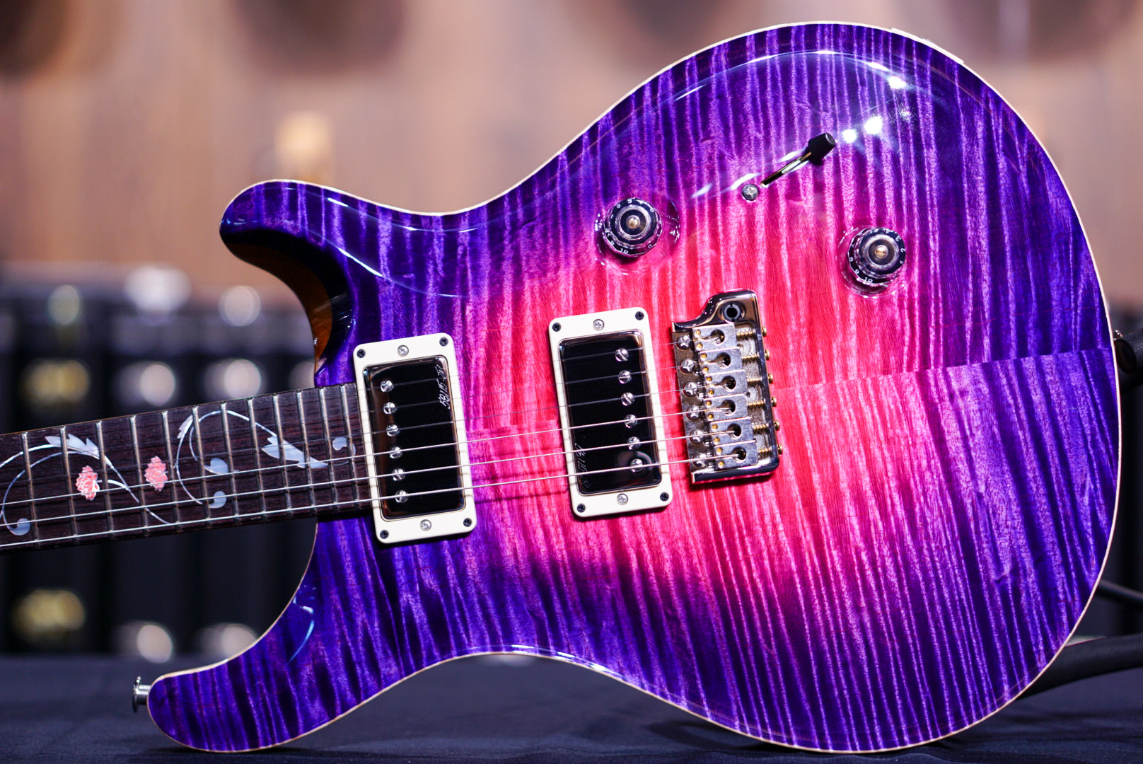 PRS PRIVATE STOCK ORIANTHI LIMITED EDITION Blooming Lotus Glow 347584 - HIENDGUITAR PRS GUITAR