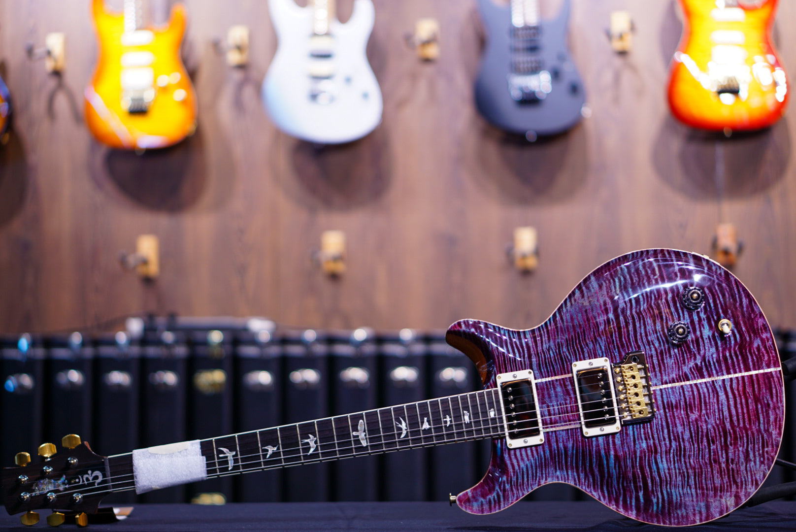 PRS Santana purple violet 10 top 0361244 - HIENDGUITAR PRS GUITAR