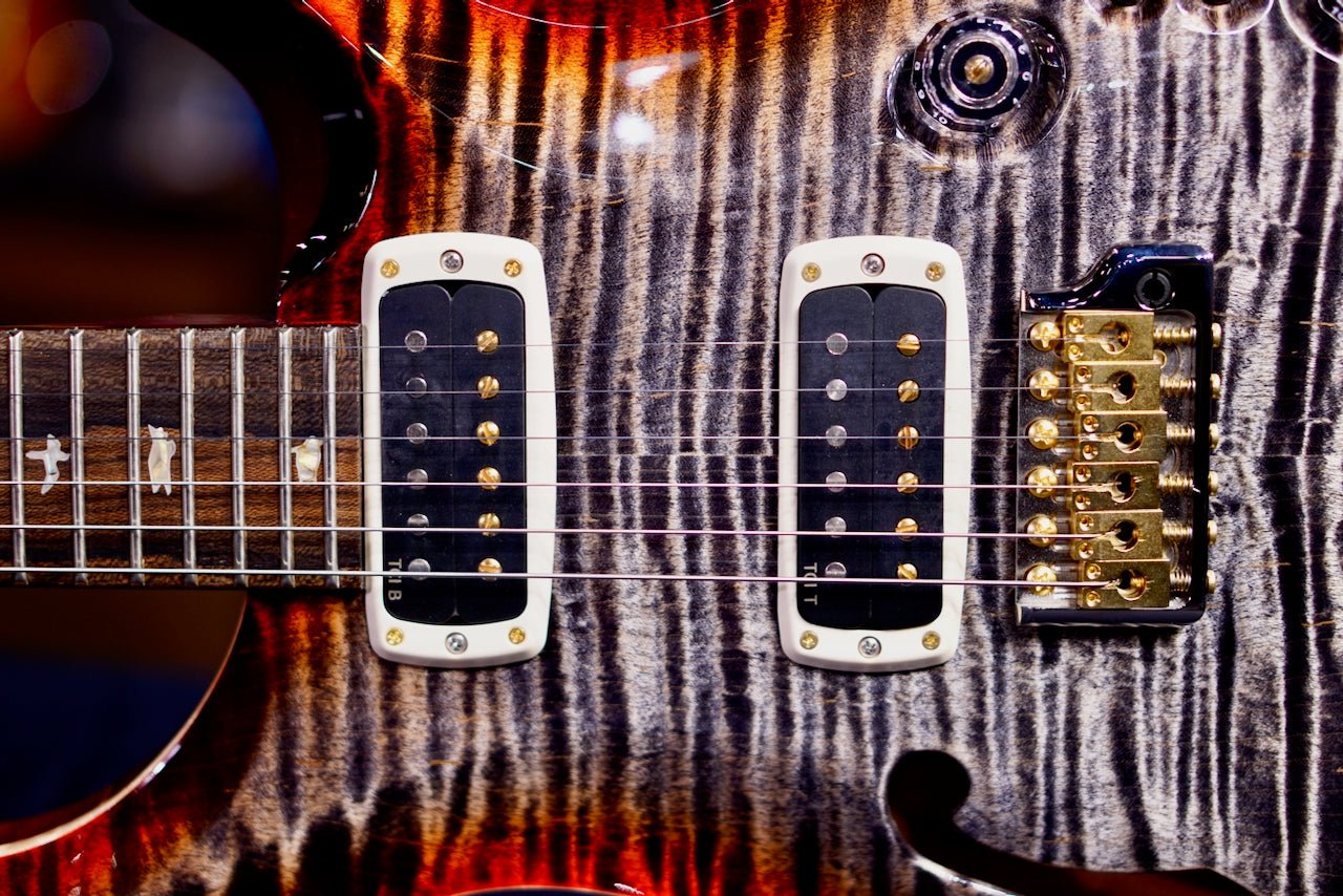 PRS 40th Anniversary Custom 24-08 Semi-Hollow Limited Edition Charcoal Cherry Burst 0407823