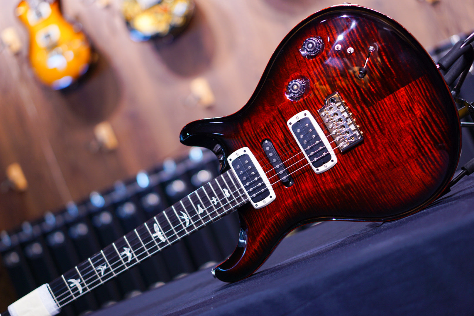 PRS Modern eagle V fire red burst 0357748 - HIENDGUITAR PRS GUITAR