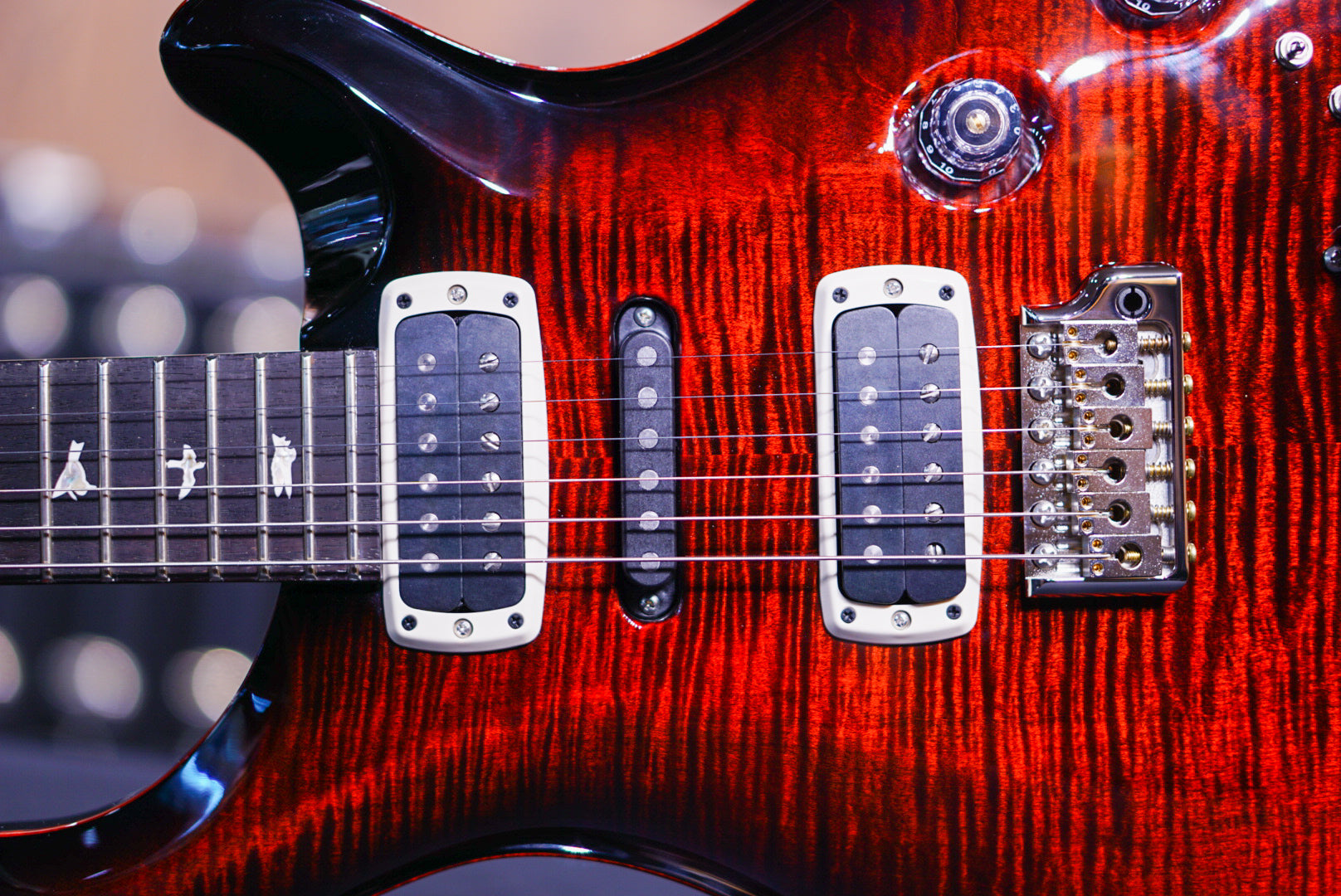 PRS Modern eagle V fire red burst 0357748 - HIENDGUITAR PRS GUITAR