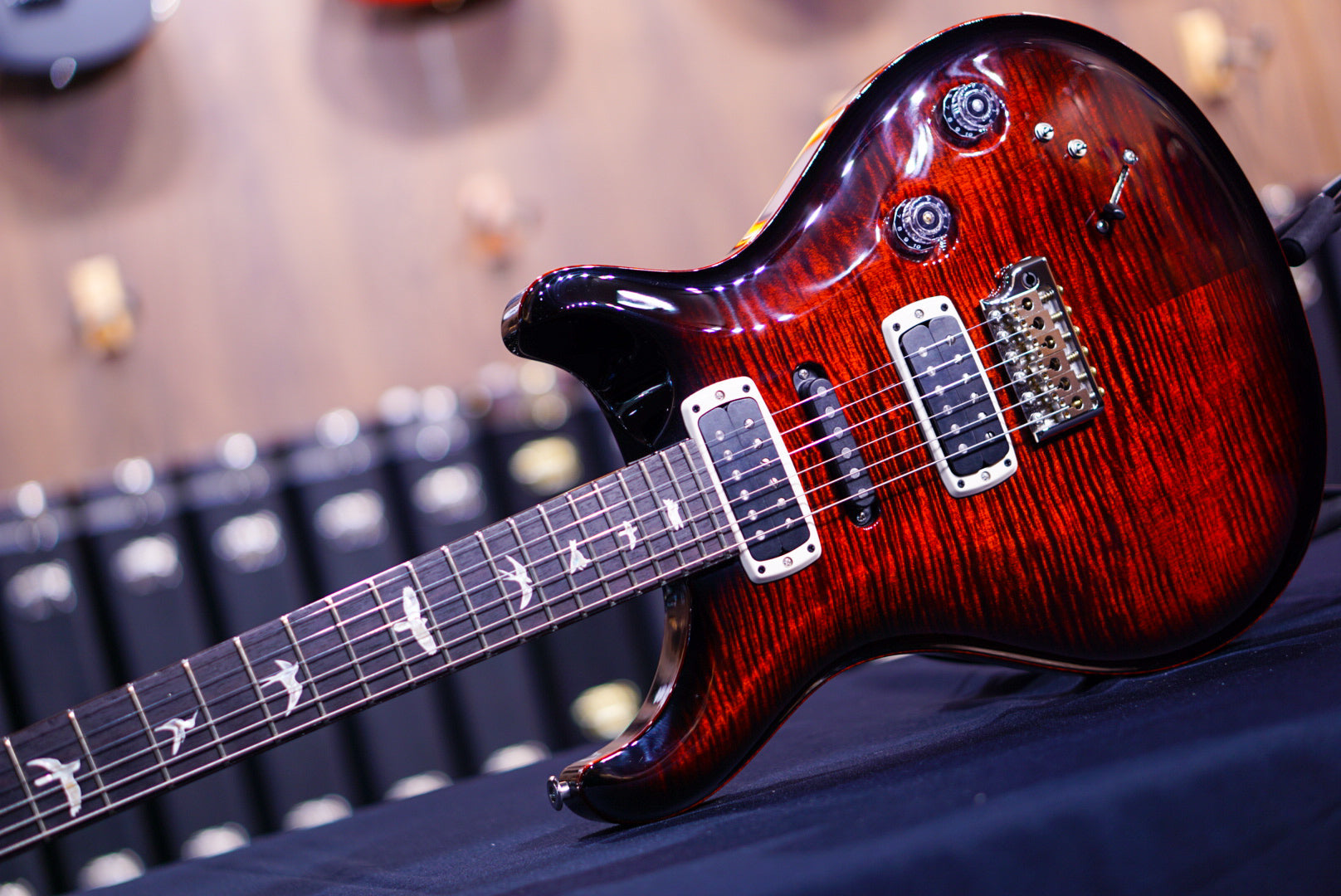 PRS Modern eagle V fire red burst 0357748 - HIENDGUITAR PRS GUITAR