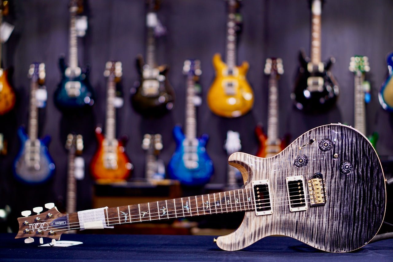 PRS Custom 24 Piezo wood library Artist Neck Gray Black Fade 0411095