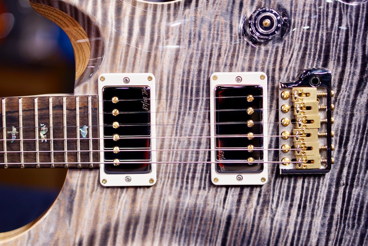 PRS Custom 24 Piezo wood library Artist Neck Gray Black Fade 0411095
